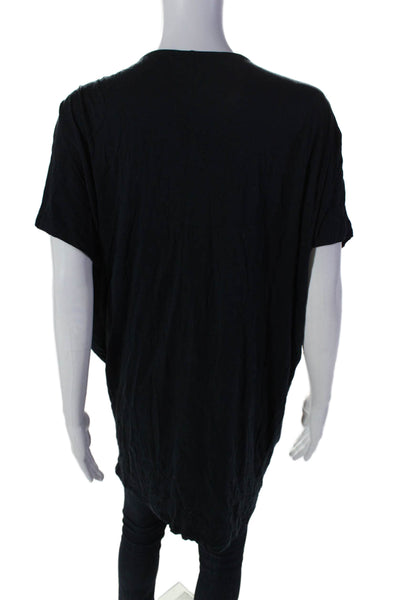 COS  Womens Short Sleeve Pullover Oversized Basic Top Black Size Small