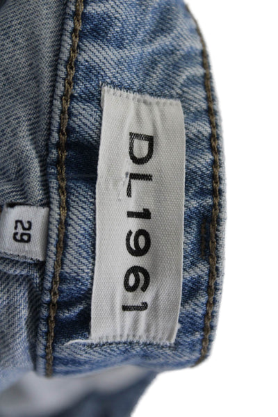 DL1961 Women's High Waist Light Wash Straight Leg Denim Pants Size 29