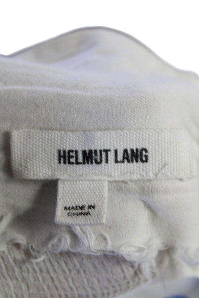 Helmut Helmut Lang Womens Long Sleeve Button Down Basic Top White Small