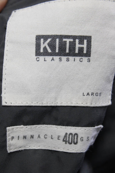 Kith Womens Heather Gray Drawstring High Waisted Cuff Ankle Sweatpants Size L