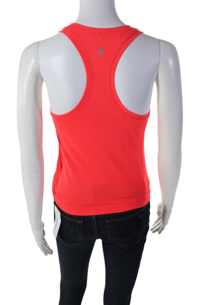 Lululemon Womens Racer Back Sleeveless Pullover Tank Top Bright Red Size 4