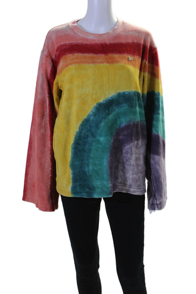 ACNE Studios Womens Tie Dye Print Sweater Multi Colored Size Extra Small