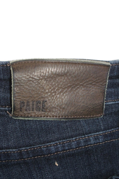 Paige Black Label Womens Dark Wash Relaxed Straight Leg Jeans Blue Size 31