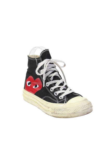 Converse x Play Comme des Garcons Womens Black Chuck Taylor All Star Shoes Size5