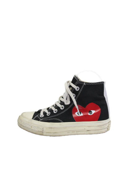 Converse x Play Comme des Garcons Womens Black Chuck Taylor All Star Shoes Size5