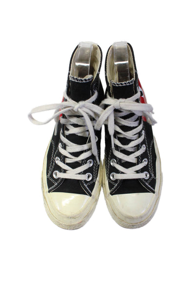 Converse x Play Comme des Garcons Womens Black Chuck Taylor All Star Shoes Size5