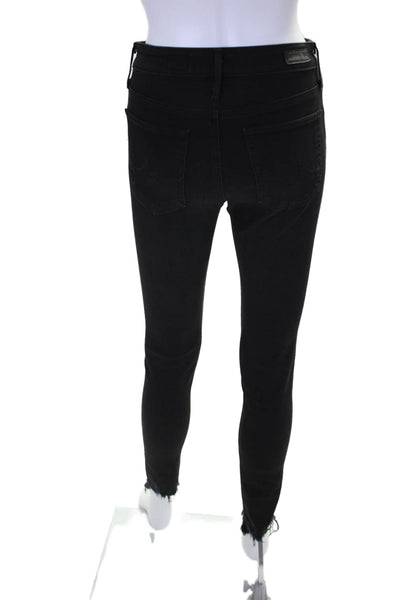 AG Adriano Goldschmied Womens High Rise Farrah Skinny Ankle Jeans Black Size 26