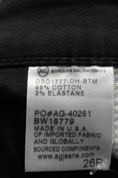 AG Adriano Goldschmied Womens High Rise Farrah Skinny Ankle Jeans Black Size 26