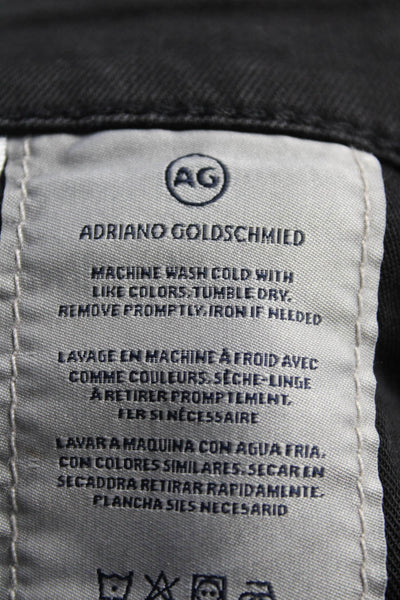 AG Adriano Goldschmied Womens High Rise Farrah Skinny Ankle Jeans Black Size 26