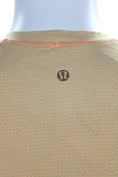 Lululemon Mens Short Sleeve Crewneck Athletic T shirt Orange Size L