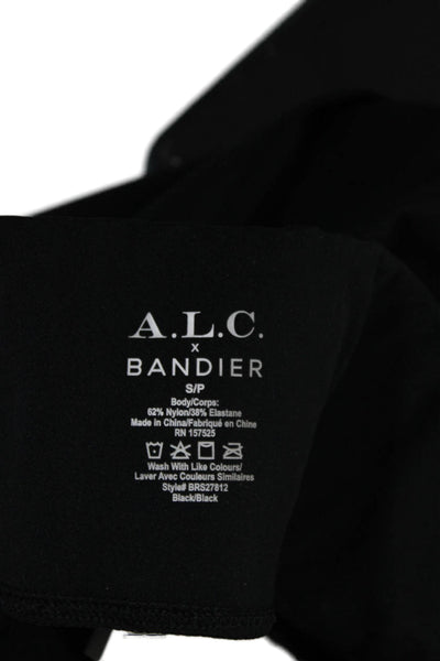 A.L.C. x Bandier Womens Elastic Waist Slip-On Athletic Leggings Black Size S