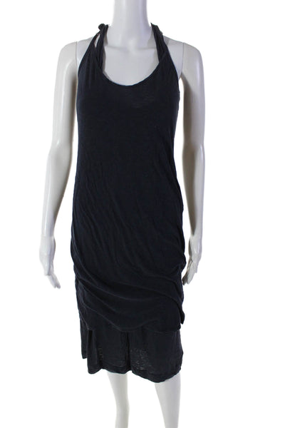 Standard James Perse Womens Cotton Blue Scoop Neck Sleeveless Tank Top Size 1