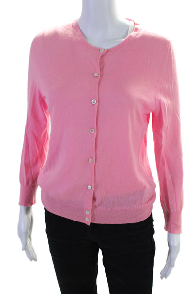 J Crew Women's Long Sleeves Button Down Cardigan Sweater Pink Size S