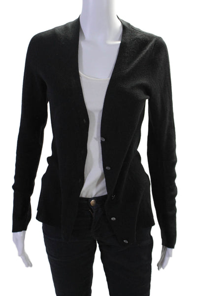 Edit New York Women's Long Sleeves Button Down Cardigan Sweater Black Size L