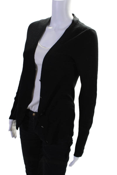 Edit New York Women's Long Sleeves Button Down Cardigan Sweater Black Size L