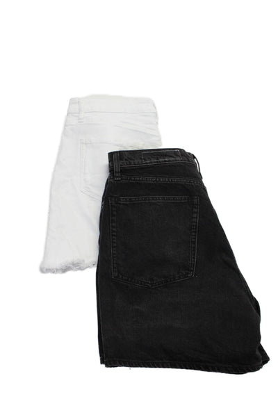 Rag & Bone Paige Womens Cotton Denim Five Pocket Shorts Black Size 32 Lot 2