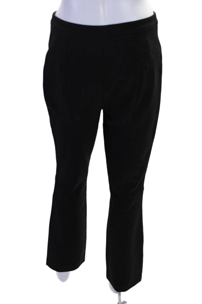 Cinq à Sept Womens High Rise Ankle Snap Bootcut Pants Black Size 4