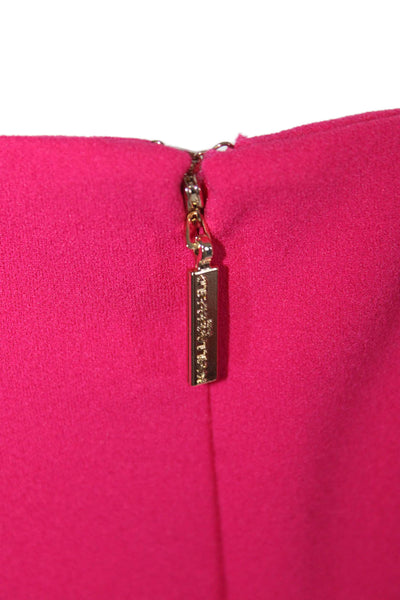 Karl Lagerfeld Womens Short Puffy Sleeves Pencil Dress Fuchsia Pink Size 4