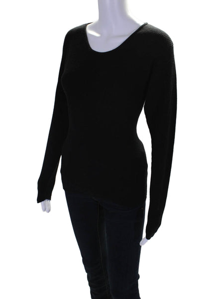 Classiques For Nordstrom Women's Long Sleeves Pullover Sweater Black Size M