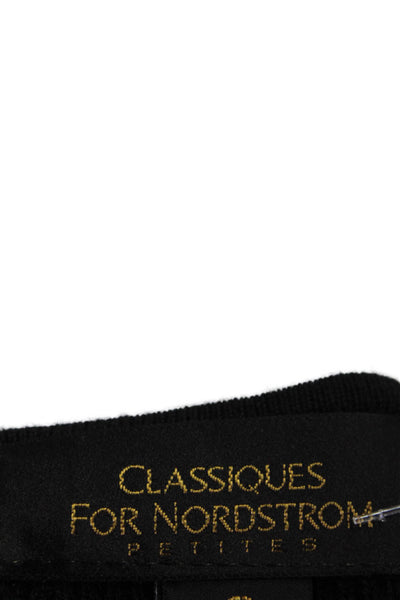 Classiques For Nordstrom Women's Long Sleeves Pullover Sweater Black Size M