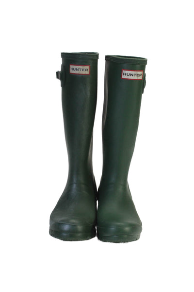 Hunter Girls Knee High Rubber Rain Boots Green Size 6