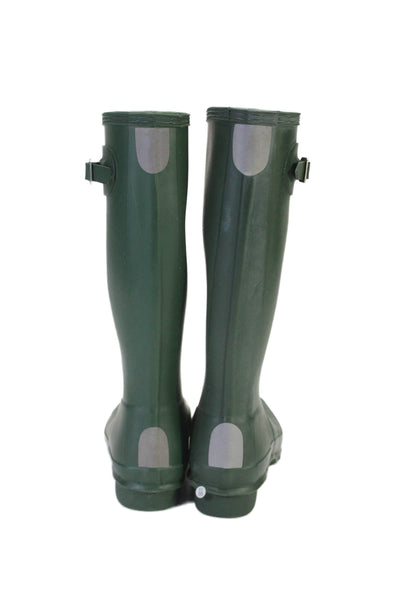 Hunter Girls Knee High Rubber Rain Boots Green Size 6