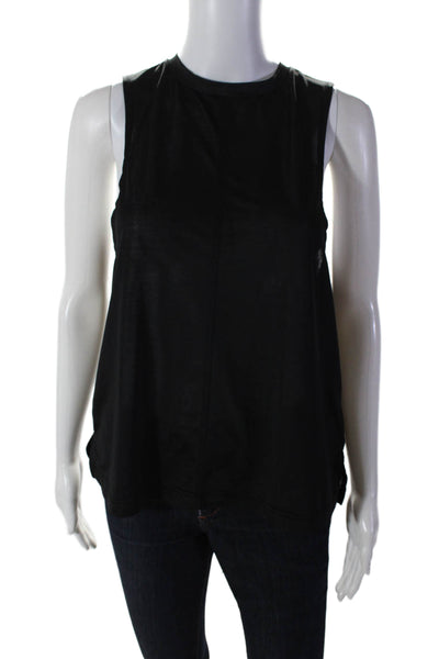 Varley Womens Black Crew Neck Sleeveless Tank Top Size XXS