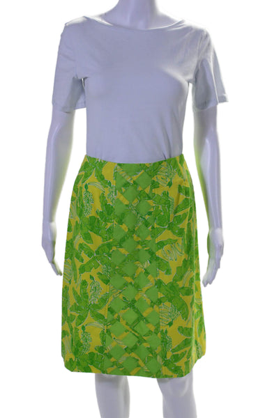 The Lilly Women's Hook Closure Lined A-Line Pocket Mini Skirt Floral Size 10