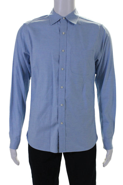 Alex Mill Mens Cotton Collared Long Sleeve Button Down Shirt Blue Size S