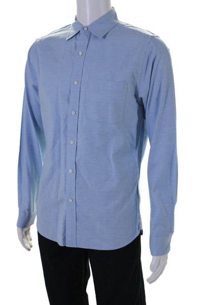 Alex Mill Mens Cotton Collared Long Sleeve Button Down Shirt Blue Size S