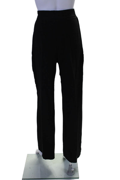 Chloe Womens Zip Front Straight Leg Pleated Dress Pants Black 32 in