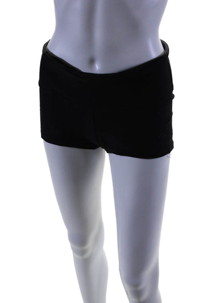 Lululemon Womens Stretch Low-Rise Activewear Mini Shorts Black Size 6