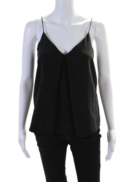 Joie Womens Silk Sleeveless V Neck Camisole Blouse Black Size  XS