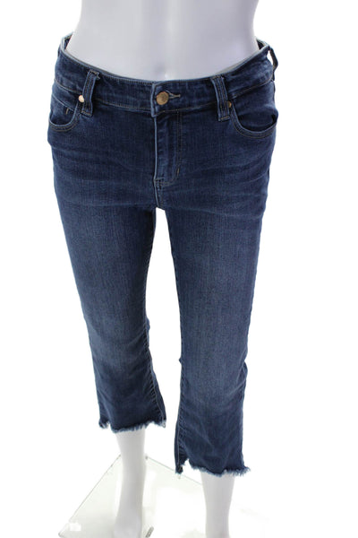 Liverpool Los Angeles Womens Cotton Blend 5 Pocket Mid-Rise Jeans Blue Size 26