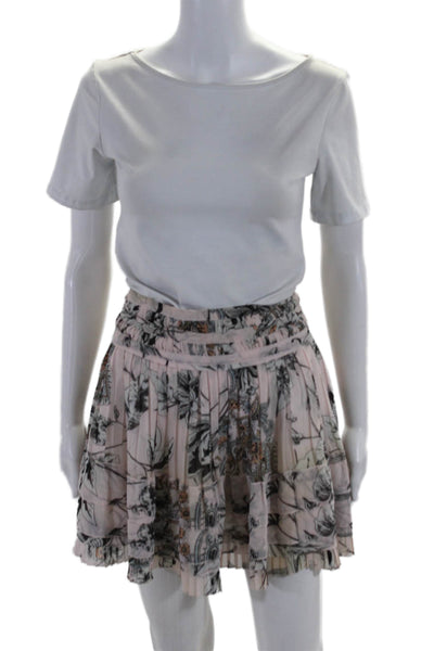 Twelfth Street by Cynthia Vincent Womens Pink Floral Paisley Mini Skirt Size 6