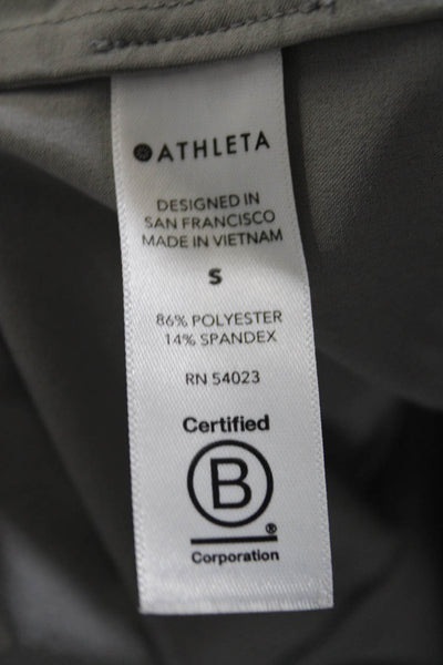 Athleta Womens Short Sleeve V Neck Oversized Boxy Tee Shirt Gray Size Small