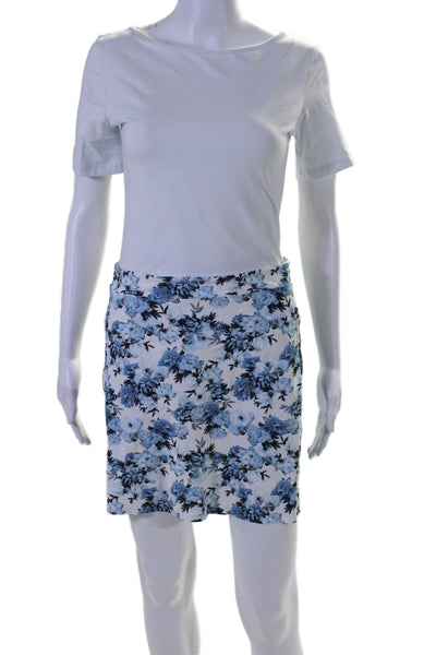 G/Fore Womens Lightweight Floral Print Athletic Skort Blue Size M