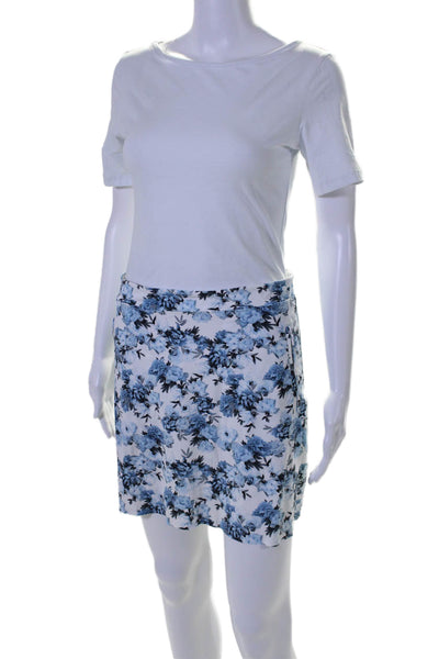 G/Fore Womens Lightweight Floral Print Athletic Skort Blue Size M