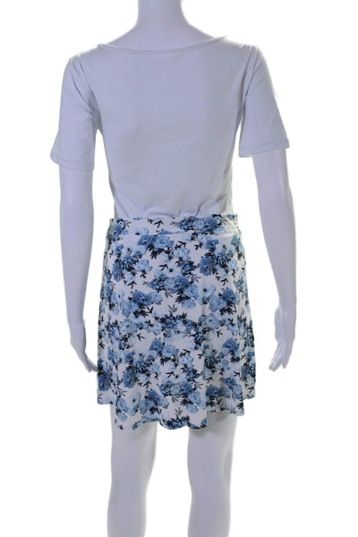 G/Fore Womens Lightweight Floral Print Athletic Skort Blue Size M