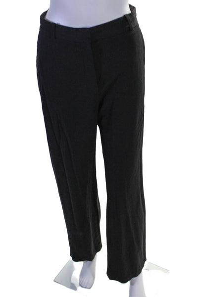 Babaton Womens Wool 4 Pocket High-Rise Straight leg Pants Trousers Black Size 6