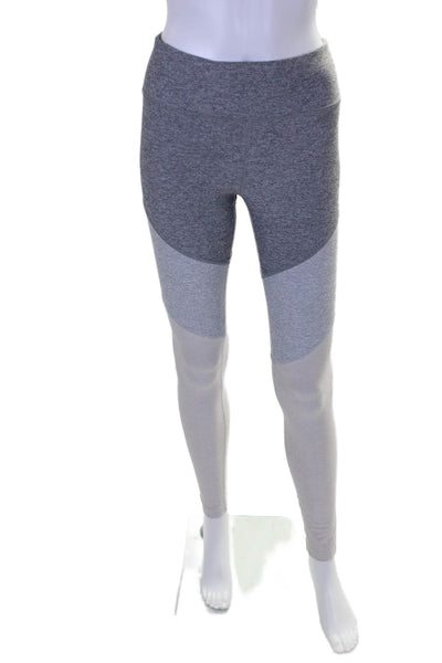 Outdoor Voices Womens Multi Gray Color Block High Rise Pants Leggings Size S