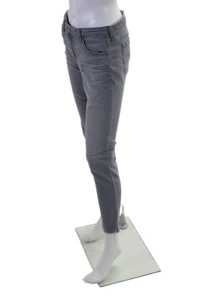 AG Adriano Goldschmied Women's Midrise Skinny Denim Pants Gray Size 29