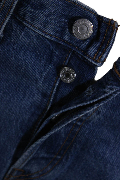 Levi Strauss & Co Womens Cotton Distressed High Rise Skinny Jeans Blue Size 26