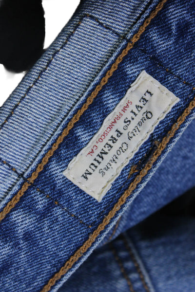 Levi Strauss & Co Womens Cotton Distressed High Rise Skinny Jeans Blue Size 26