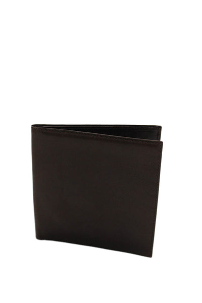 Scully Mens Leather Multilayered Open Closure Side Open Card Wallet Brown