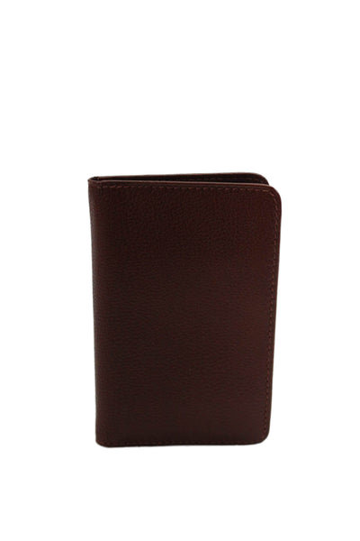 Designer Mens Leather Textured Multilayered Trifold Card Wallet Brown