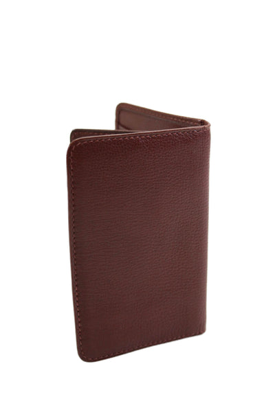 Designer Mens Leather Textured Multilayered Trifold Card Wallet Brown