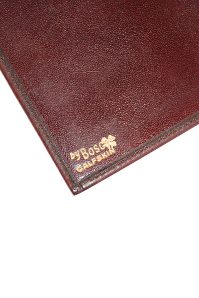 Designer Mens Leather  Open Closure Folded Multi-Layered Card Wallet Brown