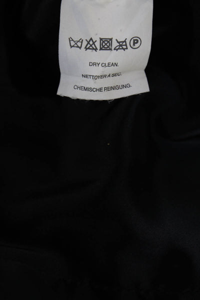 J Crew Womens Solid Black Open Front Faux Pockets Long Sleeve Blazer Size 0