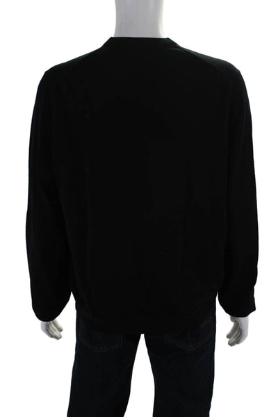 The Men's Store At Bloomingdale's Men's Long Sleeves Sweater Black Size XL